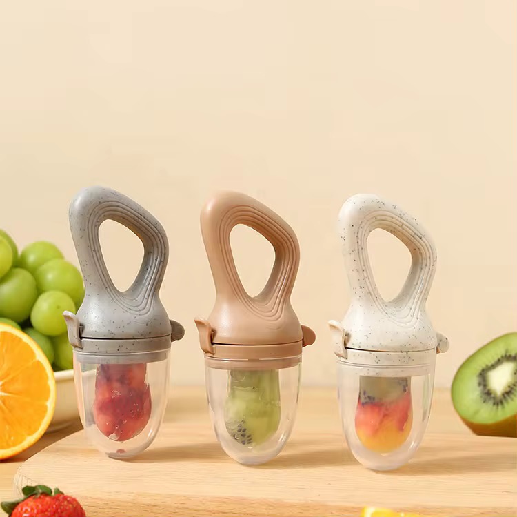 Tétine grignoteuse pour aliments, portative pour enfants en silicone.