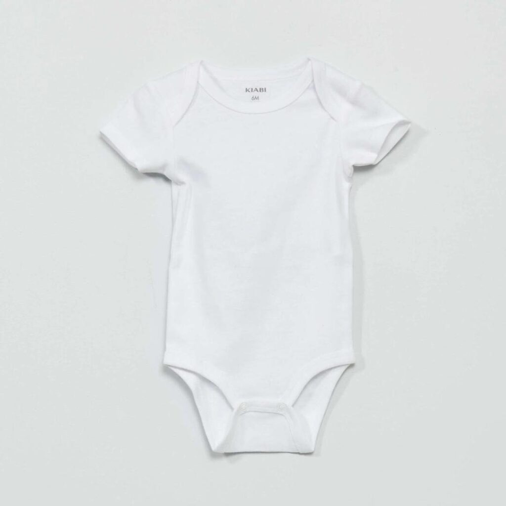 Lot de 3 body en jersey blanc