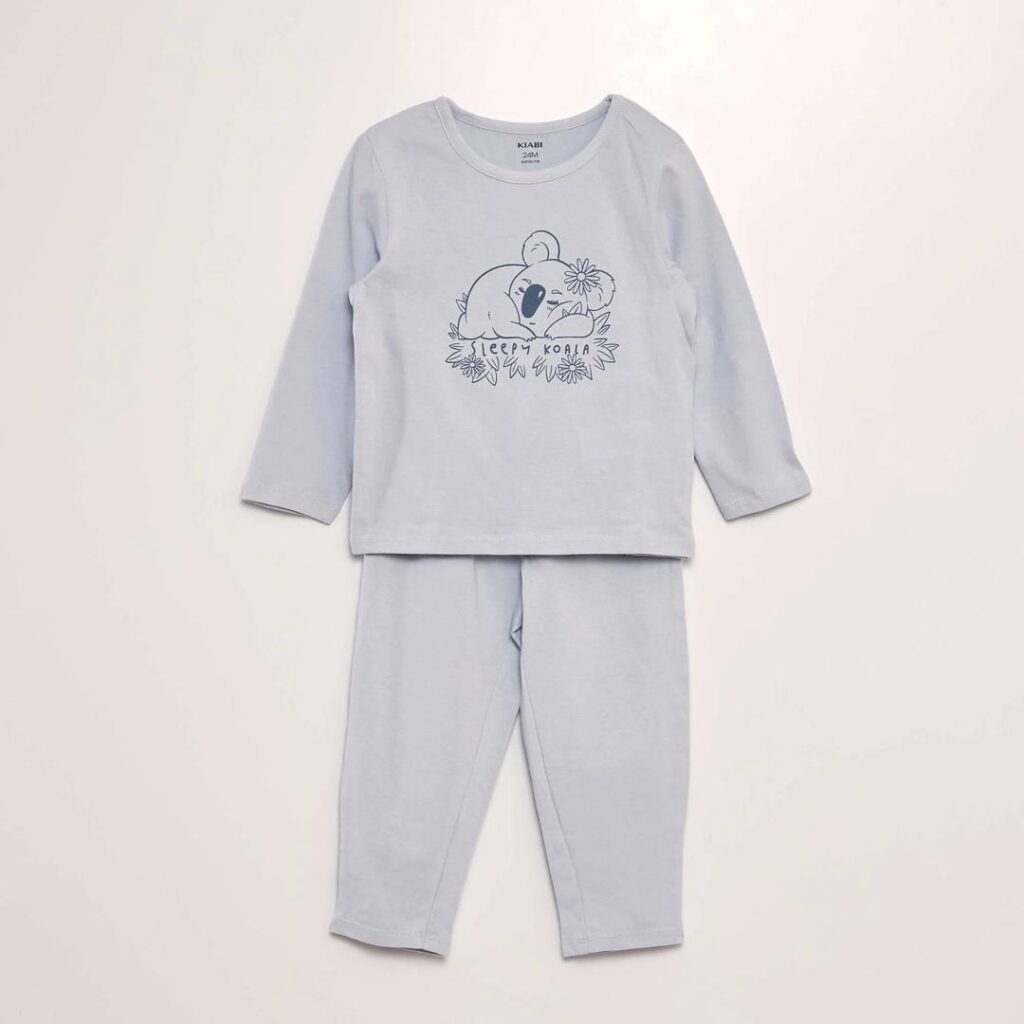 Pyjama long 2 pièce imprimées