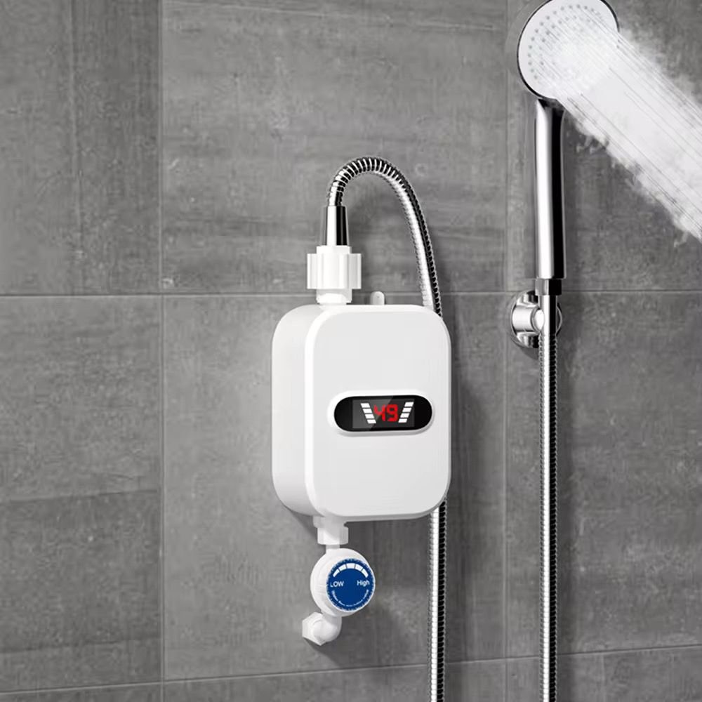 Chauffe eau électrique avec robinet, faible consommation, facile à installer.