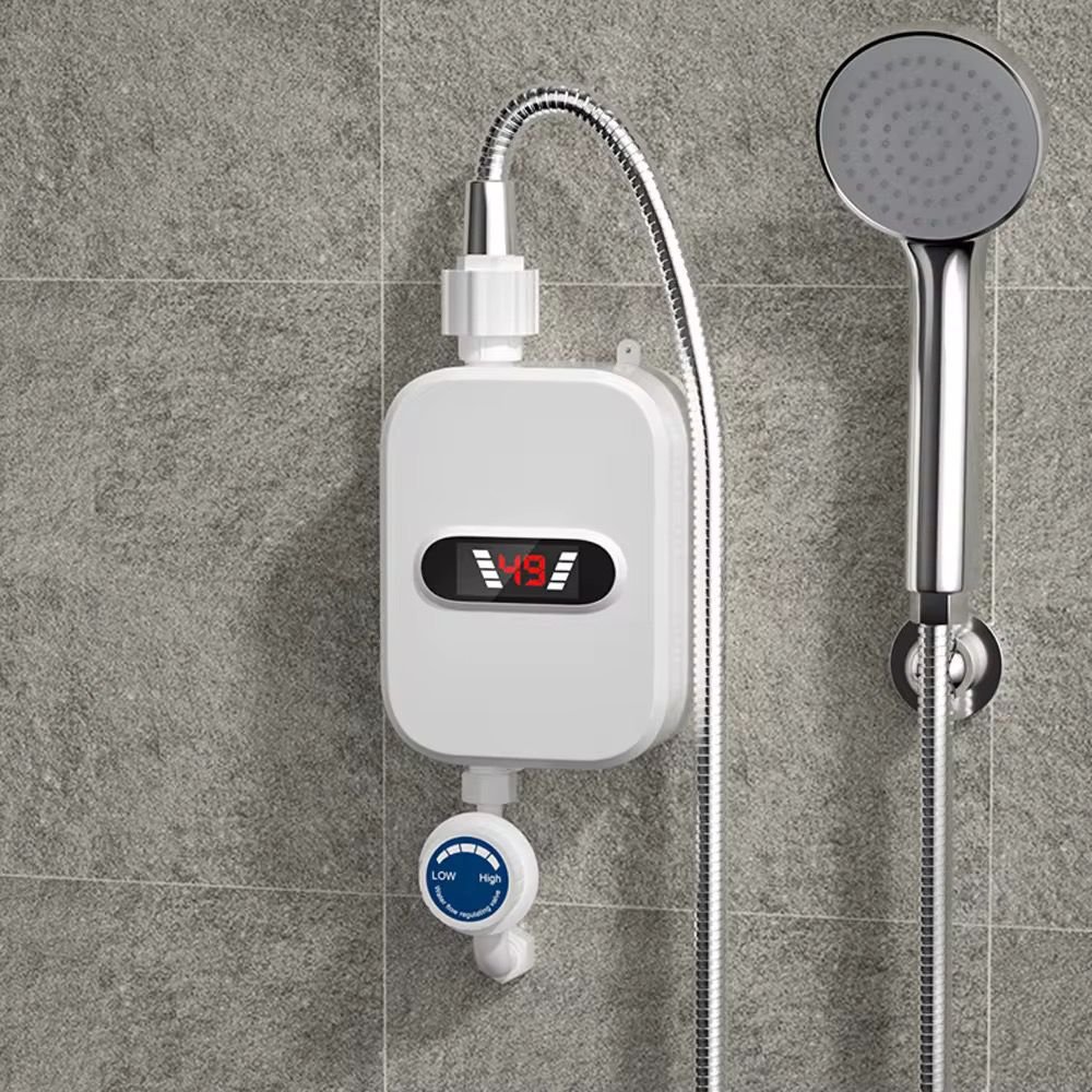 Chauffe eau électrique avec robinet, faible consommation, facile à installer.