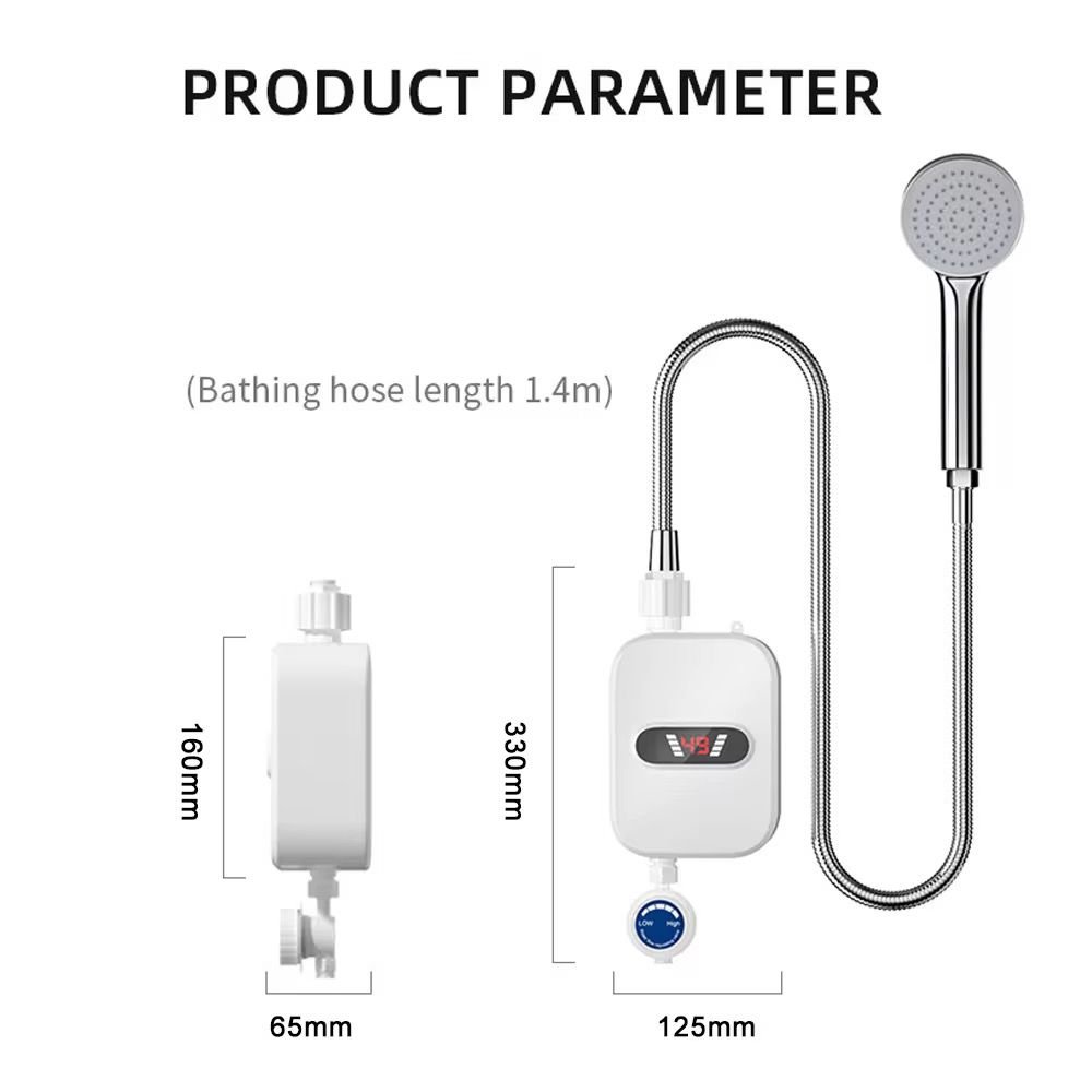 Chauffe eau électrique avec robinet, faible consommation, facile à installer.