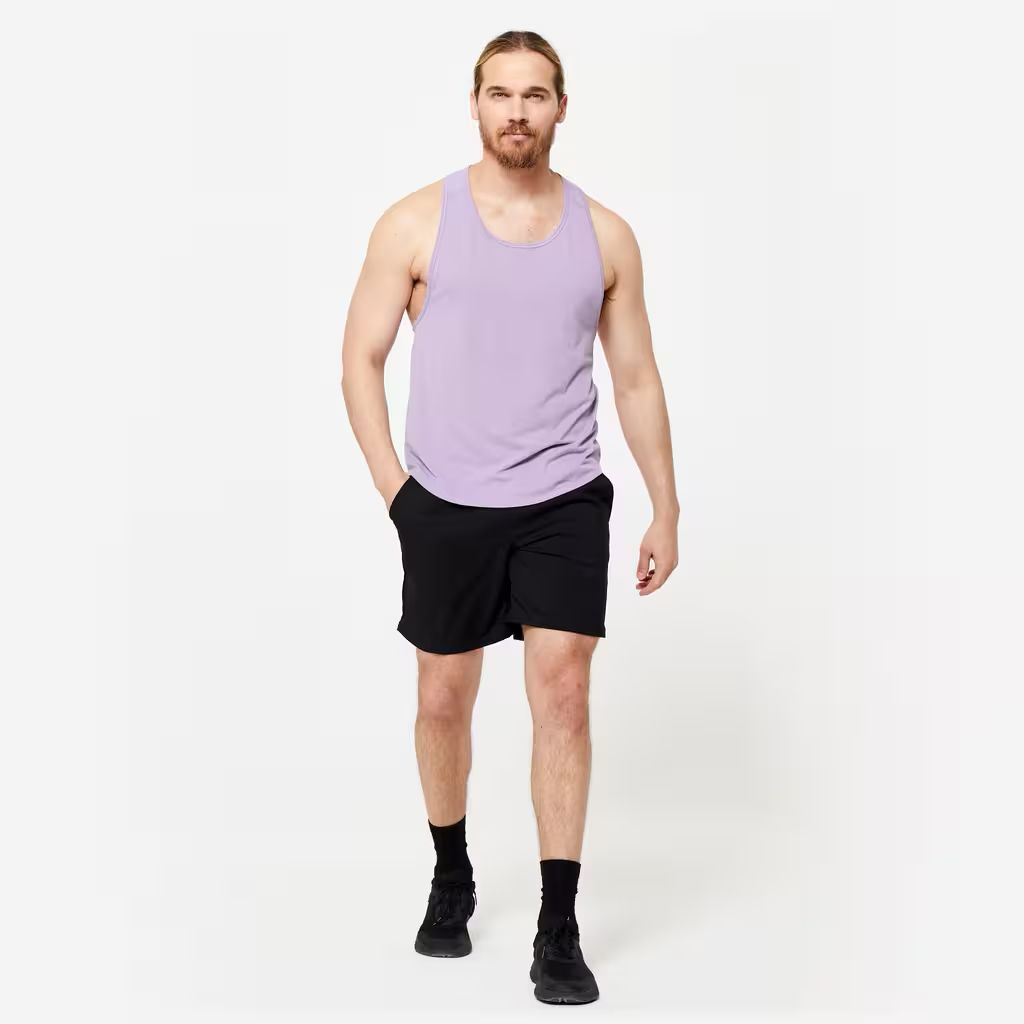 DOMYOS Short de fitness basic respirant pour homme