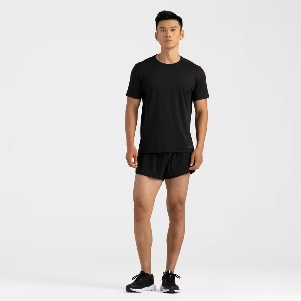 T-shirt de running respirant homme noir