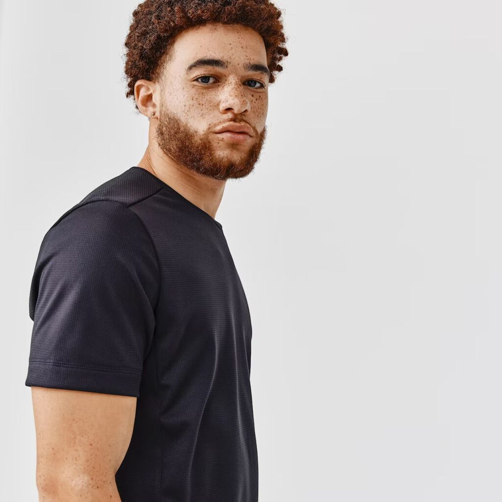 T-shirt de running respirant homme noir