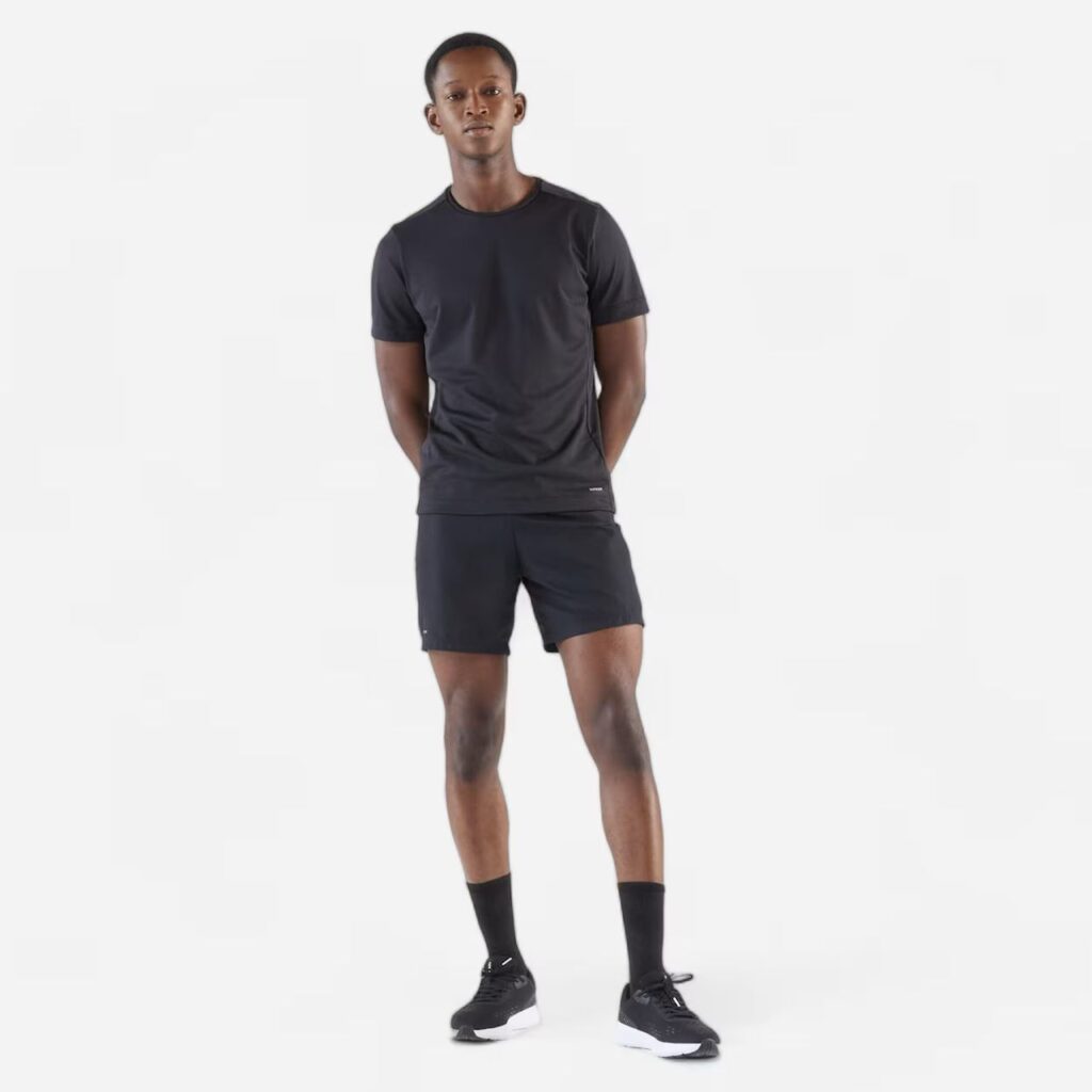 T-shirt de running respirant homme noir