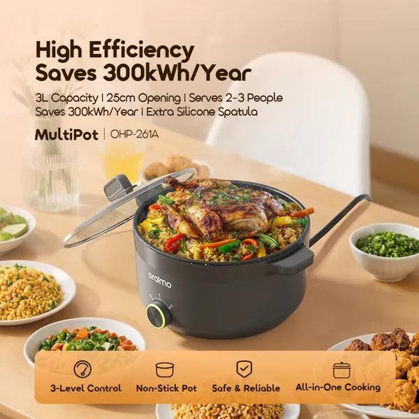 Oraimo multipot 3L Cuisinière  électrique multifonction