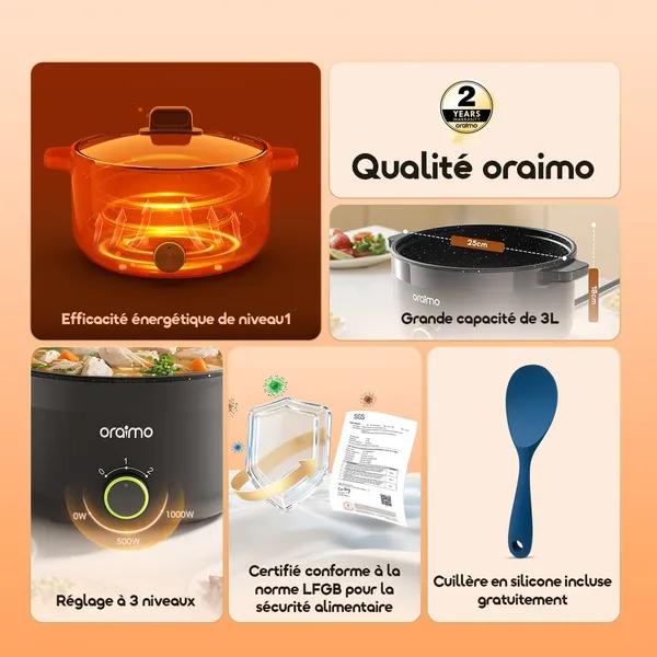 Oraimo multipot S1 lite 6L Hotpot électrique multifonction