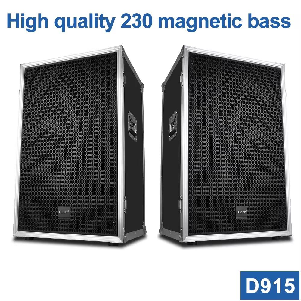 Équipement audio professionnel Biner D912 système de sonorisation de haut-parleur 12 pouces avec amplificateur de puissance audio 8 à canaux pour scène.