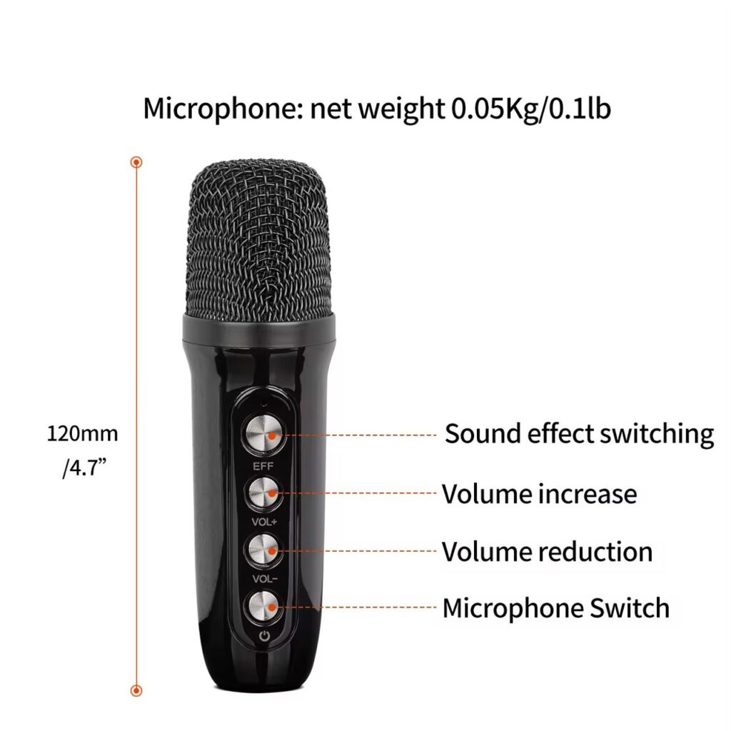 OEM YS208 Haut-parleur portable mini avec micro professionnel sans fil.