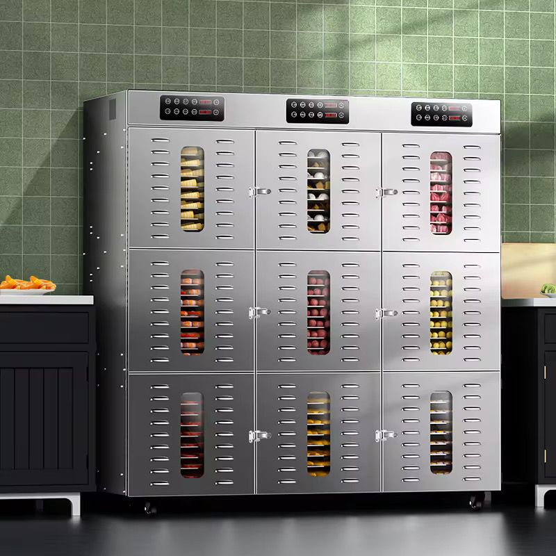 Séchoir alimentaire industriel en acier inoxydable 90 plateaux de haute qualité, 220V deshydrateur de fruits