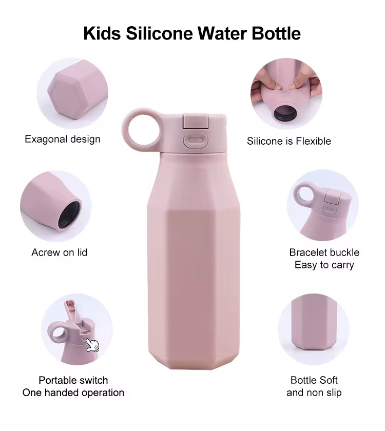 Ensemble, Bol de nourriture étanche + bouteille en silicone compatible au micro-ondes et au réfrigérateur, 800ml + Sac