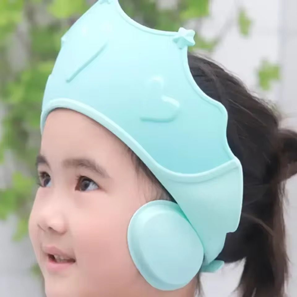 Chapeau de bain pour enfant, protection du visage et oreilles.