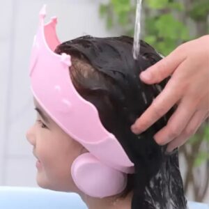 Chapeau de bain pour enfant, protection du visage et oreilles.