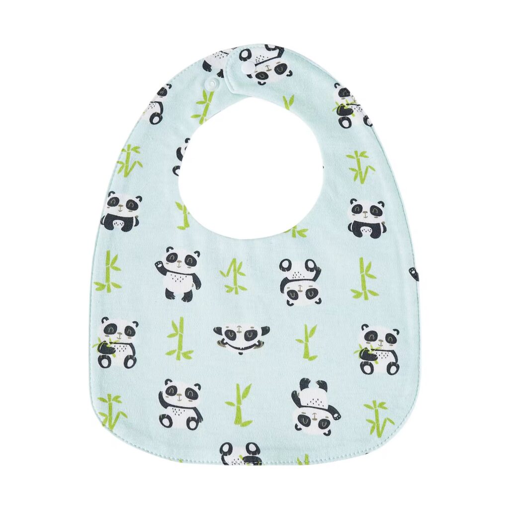 Lot de 6 bavoirs pour enfants, 100% coton  et Impermeable TPU résistant à l’eau. Dessin animé