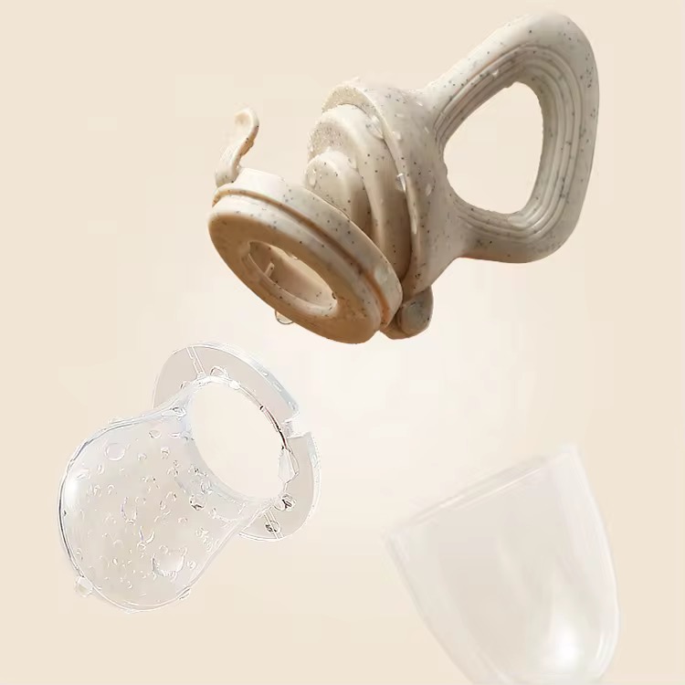 Tétine grignoteuse pour aliments, portative pour enfants en silicone.
