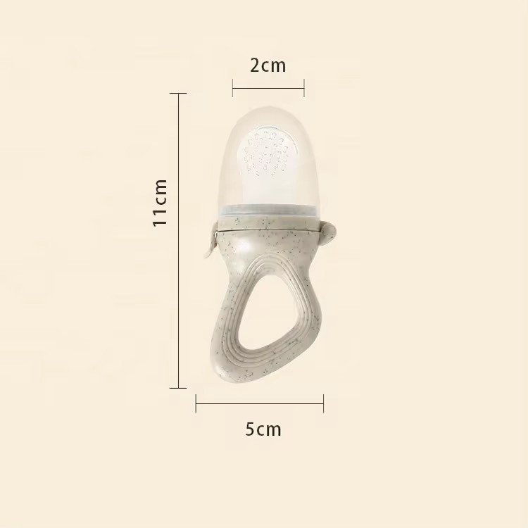 Tétine grignoteuse pour aliments, portative pour enfants en silicone.