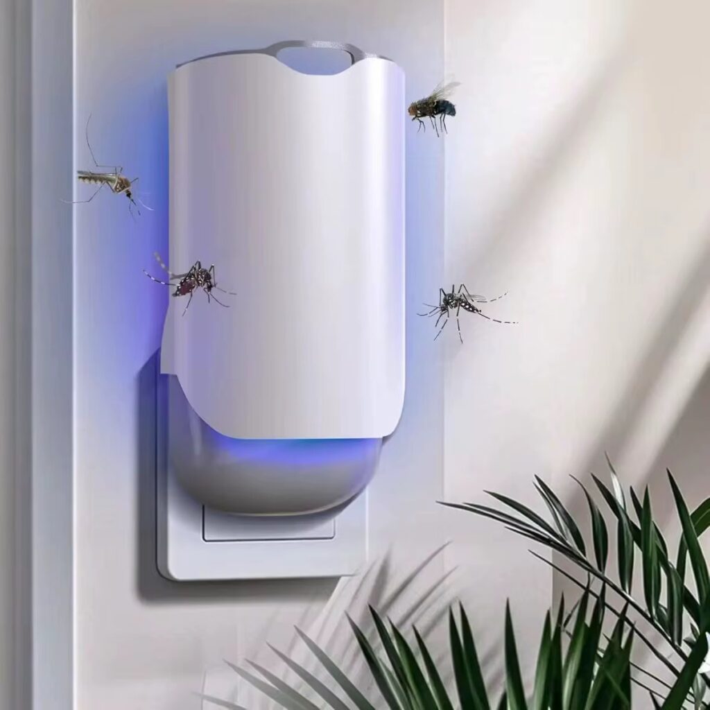 Piège à Insectes Volant, appareil Pliable et Branchable à source Lumineuse led