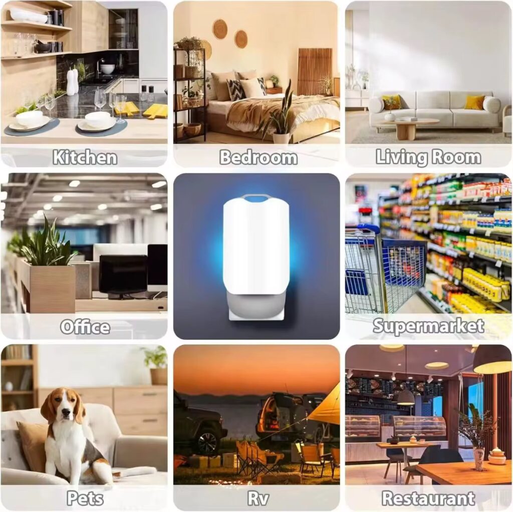 Piège à Insectes Volant, appareil Pliable et Branchable à source Lumineuse led