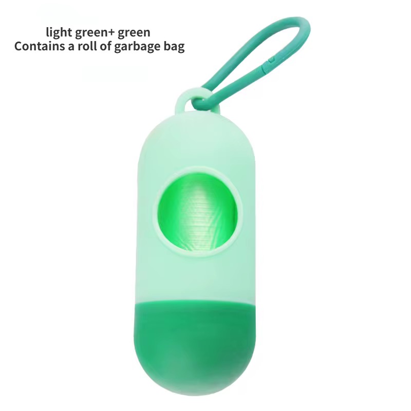 Distributeur de Sac à Poubelle, Portable pour Bébé et Plus en Plastique dur avec Crochet pour Sac de balade