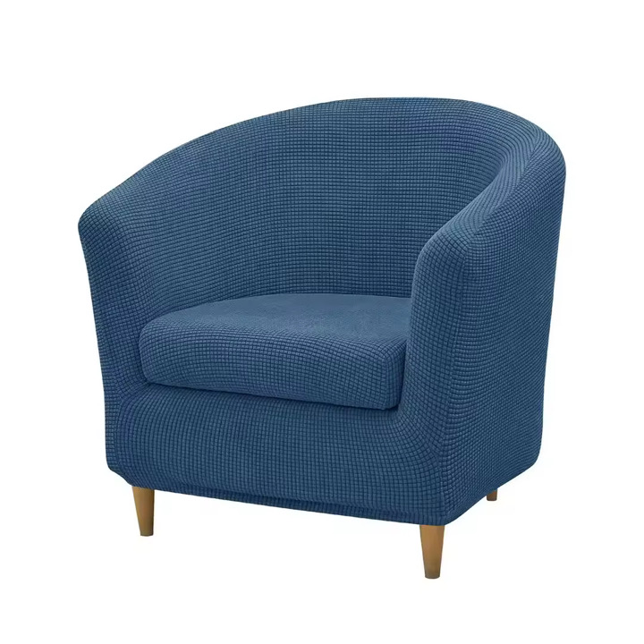 Housse de Canapé Tub Chair, Doux Antidérapant Couverture de Fauteuil, Amovible Lavable Protecteur de Meubles pour Salon