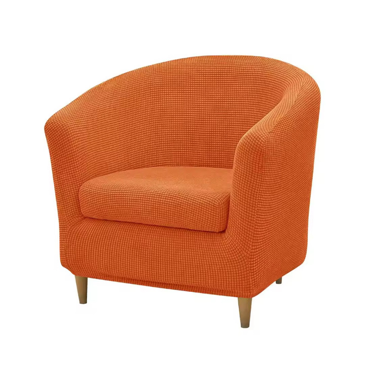 Housse de Canapé Tub Chair, Doux Antidérapant Couverture de Fauteuil, Amovible Lavable Protecteur de Meubles pour Salon