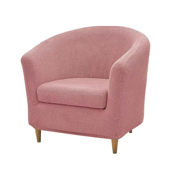 Housse de Canapé Tub Chair, Doux Antidérapant Couverture de Fauteuil, Amovible Lavable Protecteur de Meubles pour Salon