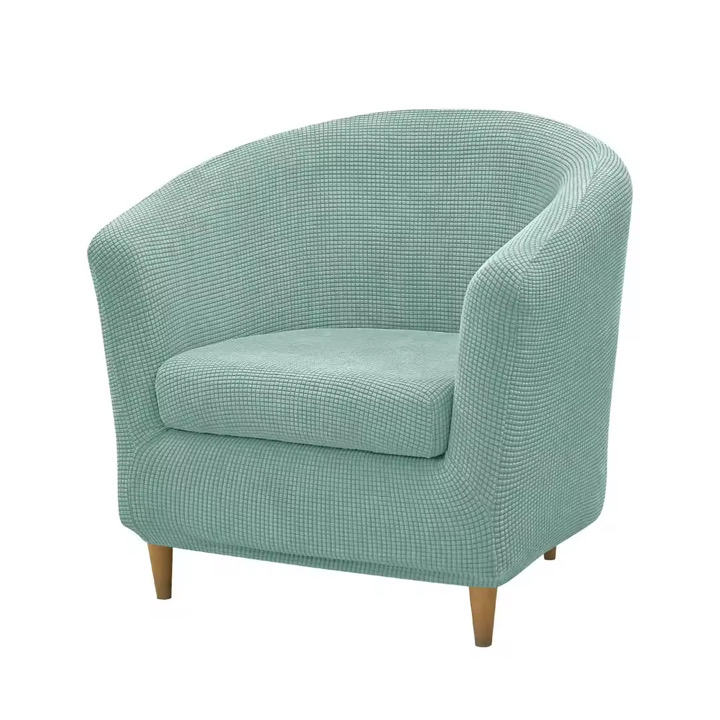 Housse de Canapé Tub Chair, Doux Antidérapant Couverture de Fauteuil, Amovible Lavable Protecteur de Meubles pour Salon