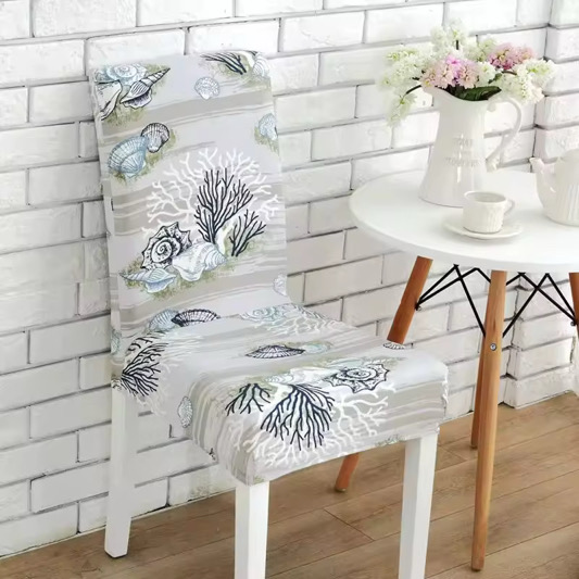 Housse de Chaise Moderne Elastique, Motifs Imprimé Pack de 4, 6, 8,10 Pièces