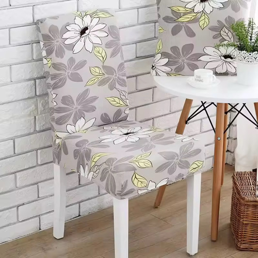 Housse de Chaise Moderne Elastique, Motifs Imprimé Pack de 4, 6, 8,10 Pièces
