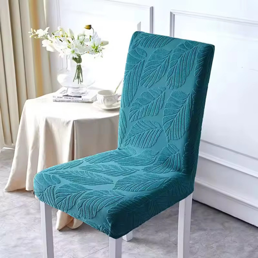 Housse de Chaise de Salle à Manger Jacquard, Elastique Universelle, Pack de 4, 6, 8, 10 Pièces